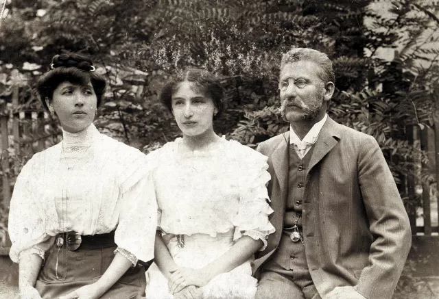 Ferenc Sandor's mother Julia Sandor with her parents Ferenc and Janka Rosenthal