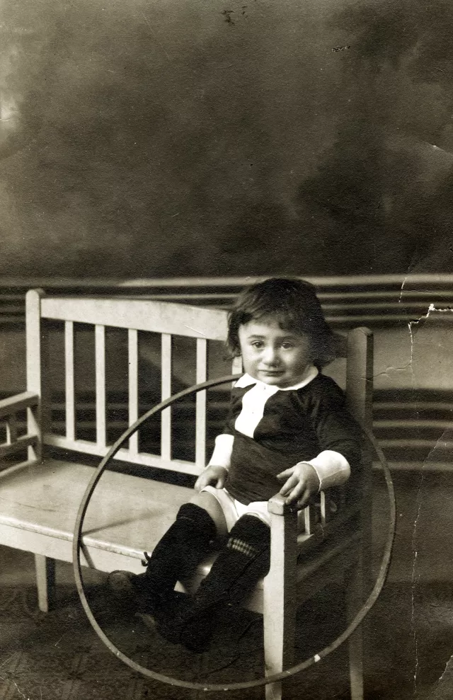 Erwin Weiss als Einjähriger in Wien