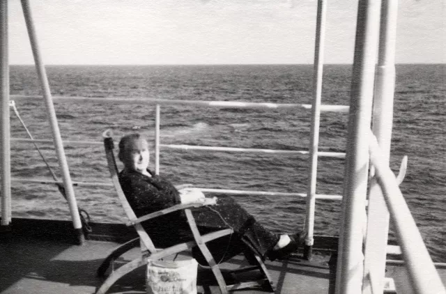 Regine Bendiner auf der Reise nach Argentinien zu ihrer Familie