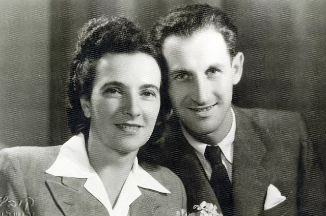 Hochzeitsfoto Wilhelm Blum und  Ehefrau Klari