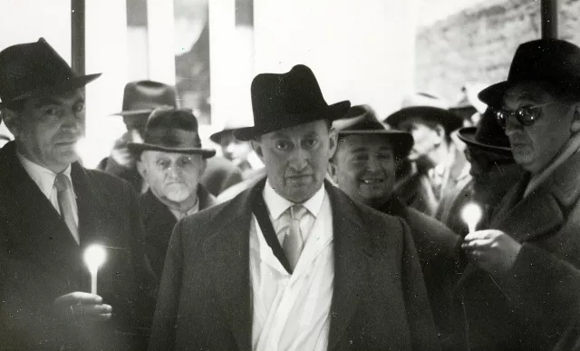 Gertrude Kritzers Ehemann während der Hochzeit