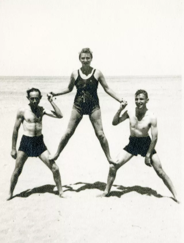 Herbert Lewin  mit seiner Frau Gertrude in Israel