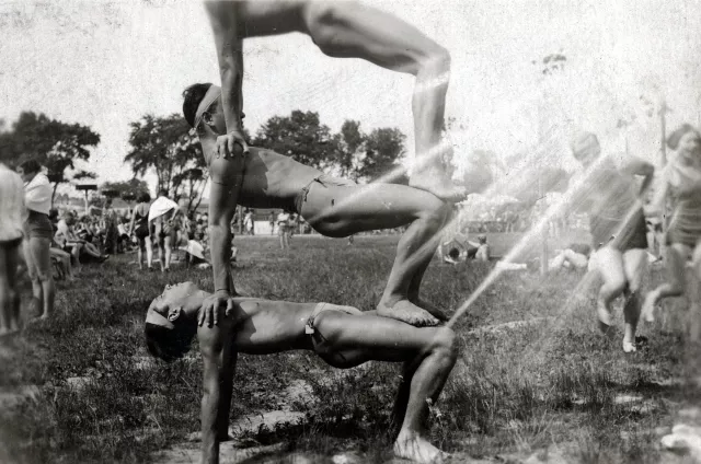 Walter Pick als junger Sportler in Wien Walter Pick als junger Sportler in Wien