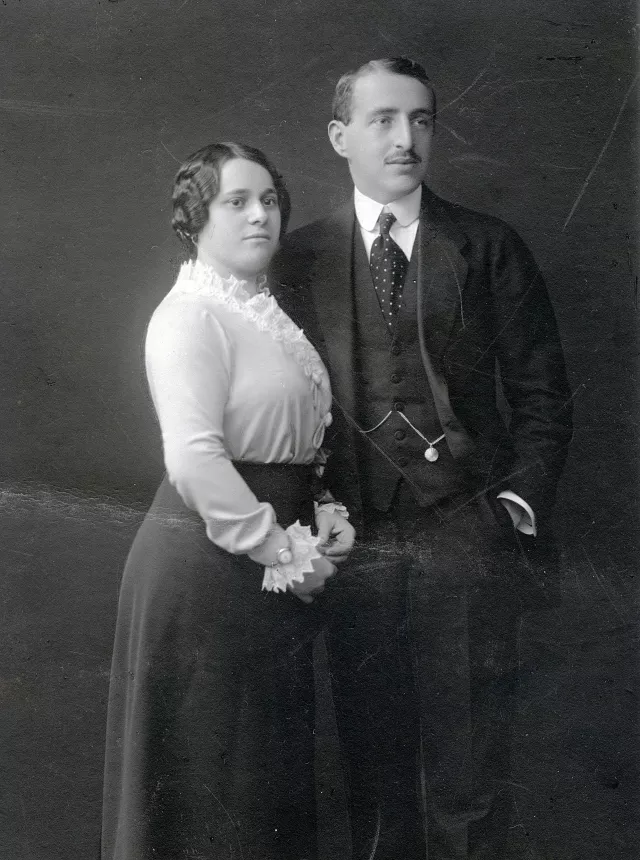 Verlobungsbild von Emil und Rosa Pick