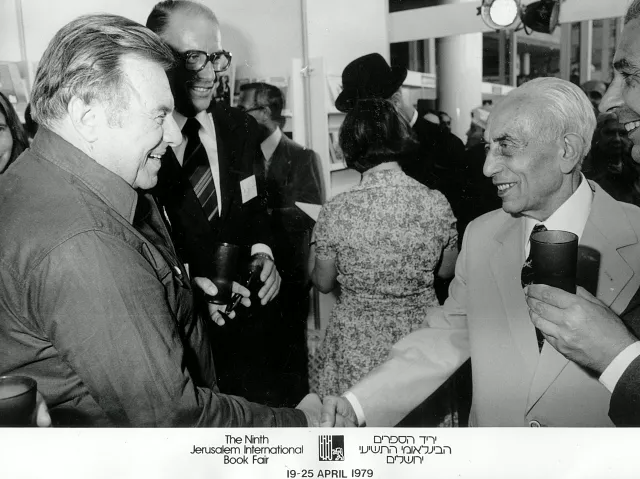 Michael Rosenkranz während einer Begegnung mit Teddy Kollek in Jerusalem