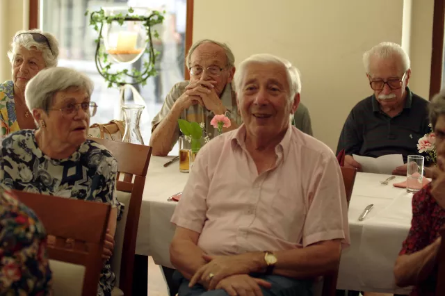 Prof. Kurt Rosenkranz und seine Frau Erika auf einer Veranstaltung