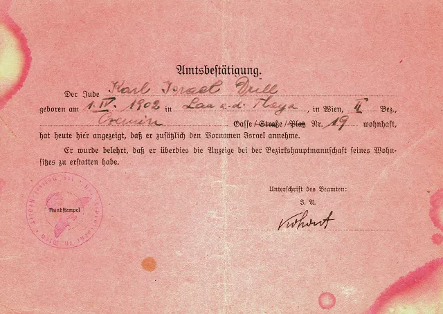 Amtsbestätigung für  Karl Drill Amtsbestätigung für  Karl Drill