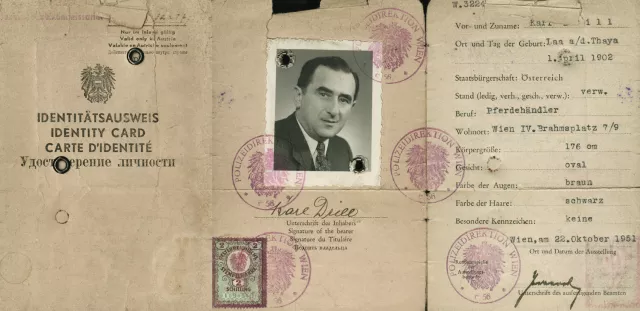 Identitätsausweis von Karl Drill