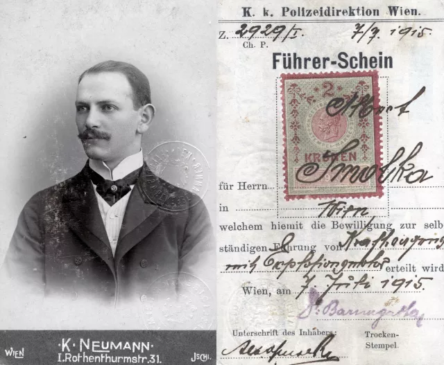 Der Führerschein von Albert Smolka