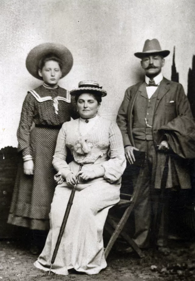 Malvine, Isidor und Vilma Wottitz