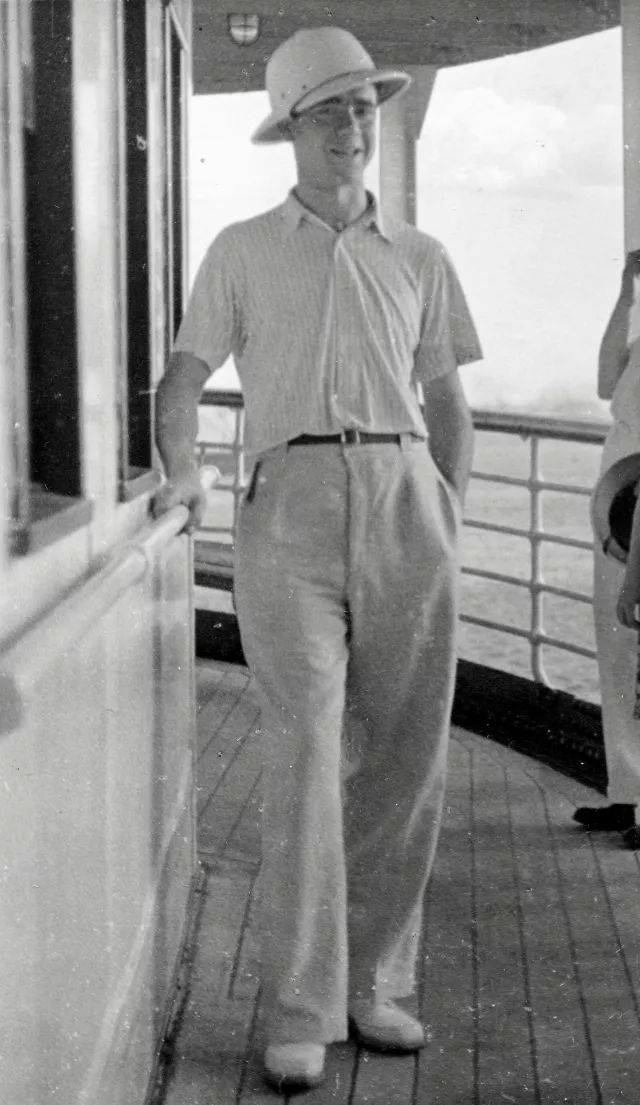 Wilhelm Steiner auf dem Luxusdampfer von New York in die Dominikanische Republik Wilhelm Steiner auf dem Luxusdampfer von New York in die Dominikanische Republik