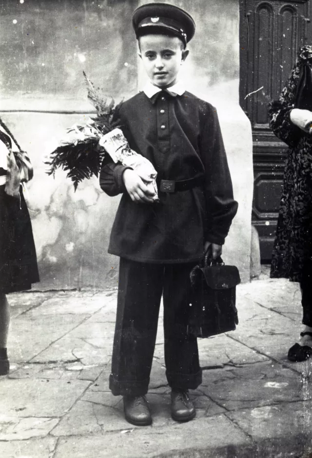 David Vyssoki bei seiner Einschulung