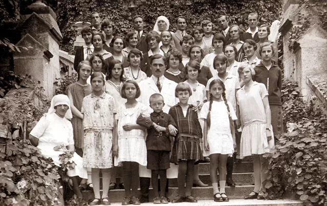 Kati Andai's mother Margit Erdos in a sanatorium in Budakeszi