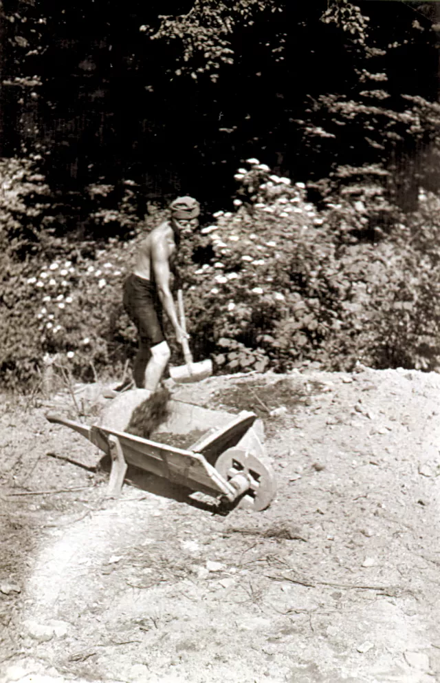 Kati Andai's first husband Gyorgy Tibor in forced labor Kati Andai's first husband Gyorgy Tibor in forced labor