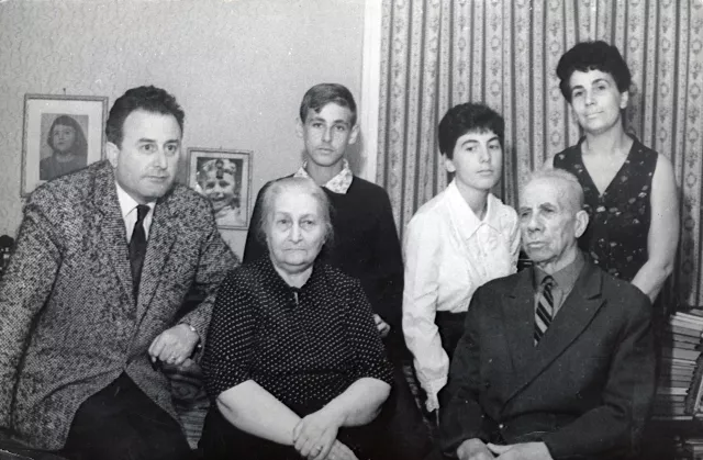 Eshua Almalech's daughter Zelma Almalech on her high school graduation with relatives