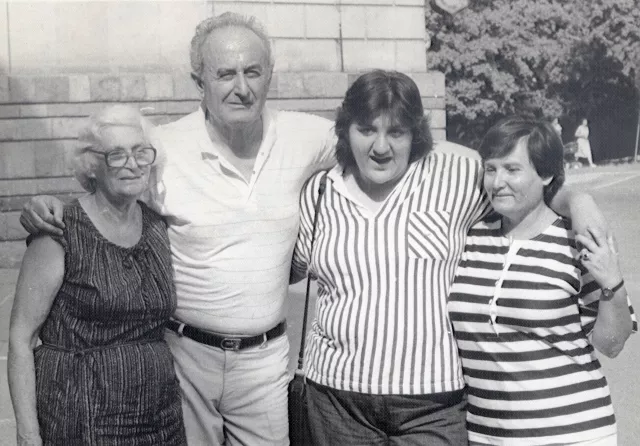 Eshua Almalech's cousin Sola Baruh on her first visit to Bulgaria after she left for Israel