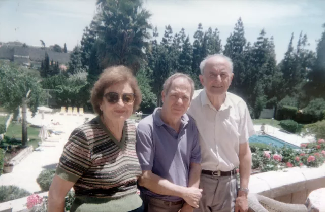 Eshua Almalech during one of his trips to Israel