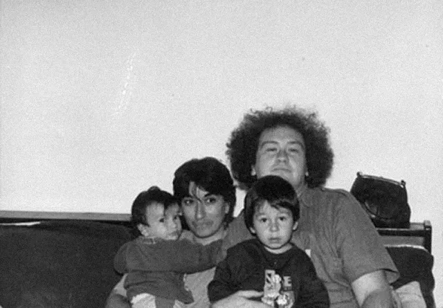 Mishel Geron with his family