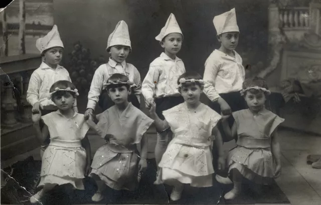 Leon Anzhel at a Purim party at the Jewish school