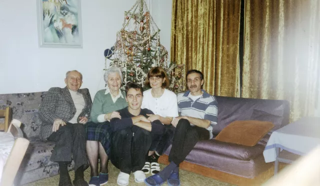 Linka Isaeva with her family