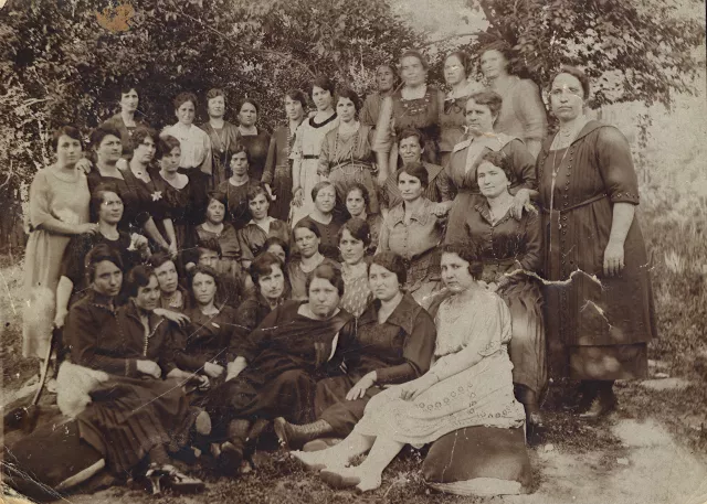 Sara Lazar with the women's organization in Kyustendil