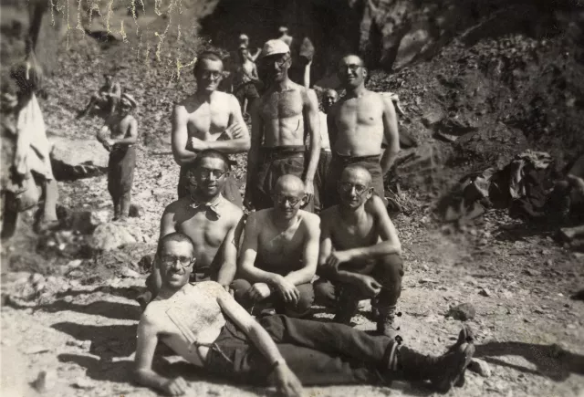 Leon Lazarov  in a forced labor camp