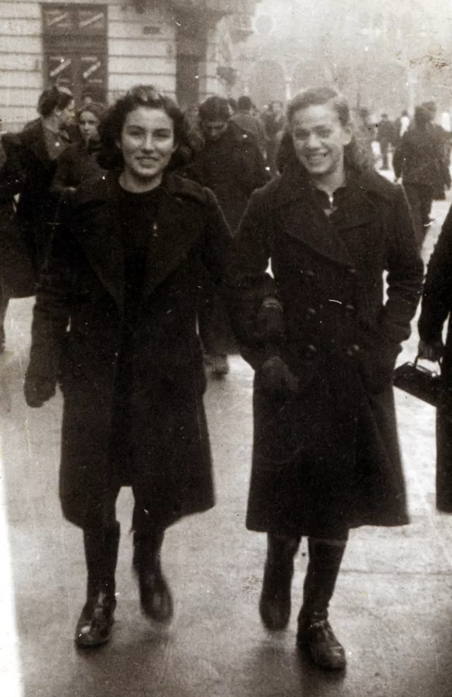 Mazal Asael with a friend in Sofia