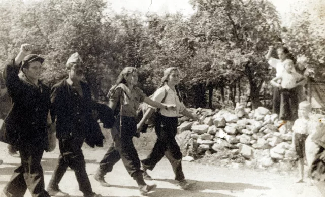 Mazal Asael in the guerrilla squad Hristo Mihailov