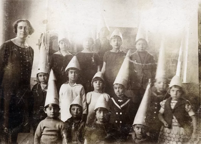 Purim in the Jewish school in Karnobat