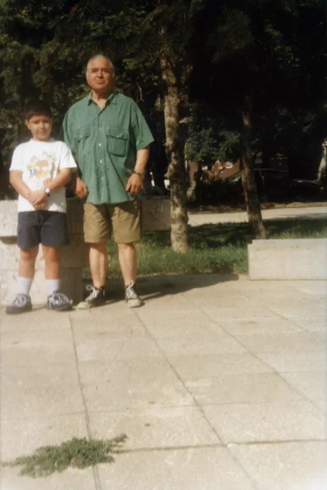 Rafael Beraha with his grandson Avishay Beraha Rafael Beraha with his grandson Avishay Beraha