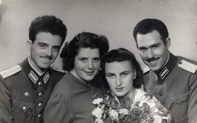 Sonya Lazarova and Yoncho Lazarov with friends