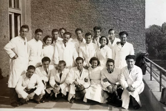 Sophie Pinkas with university colleagues