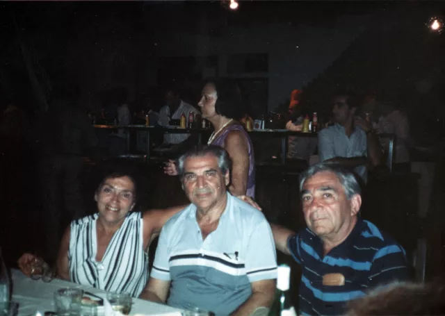 David Beraha with Avram and Sophie Pinkas