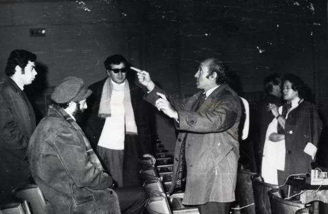 The artistic staff of the Puppet Theater led by Yako Izidor Yakov