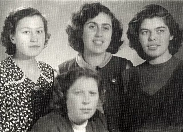 Anna Danon with her classmates