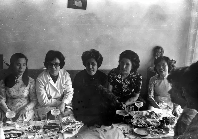 Anna Danon with her students