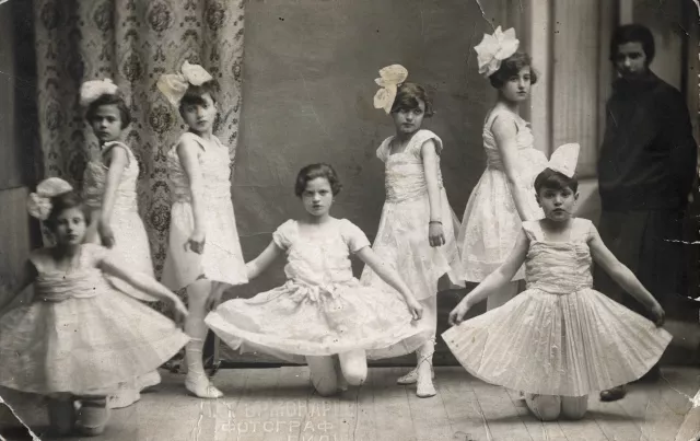 Adela Hinkova in a ballet performance at the Jewish school