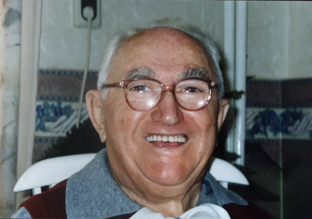 Leon  Anzhel as a happy grandfather