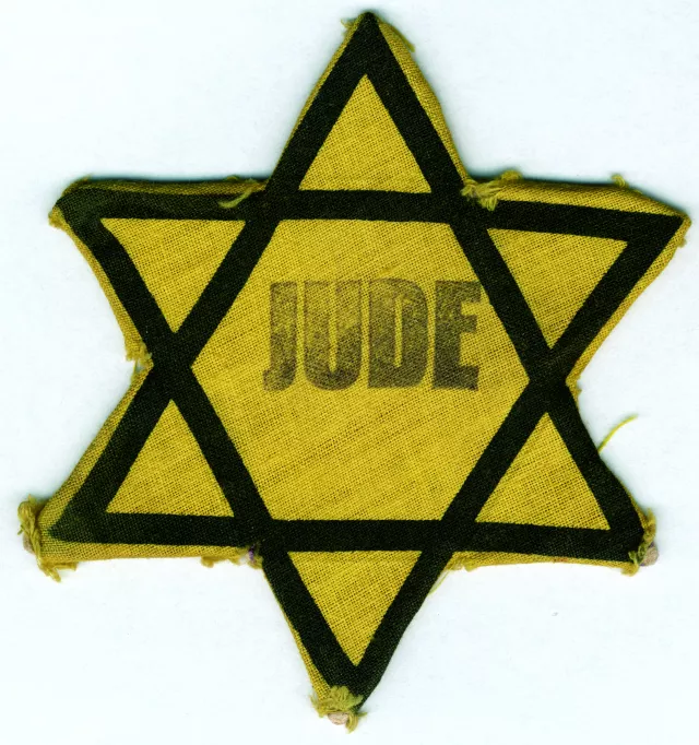 Vera Tomanic's yellow armband and Star of David
