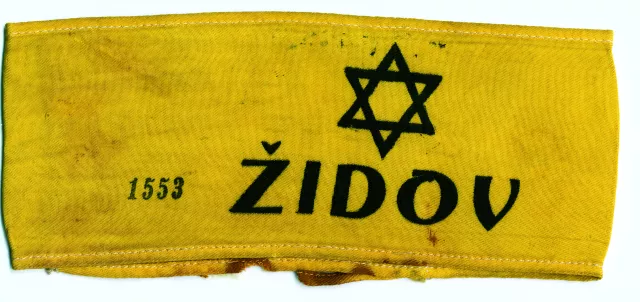 Vera Tomanic's yellow armband and Star of David