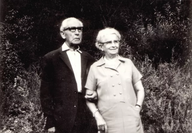 Regina Burgmannova with a friend