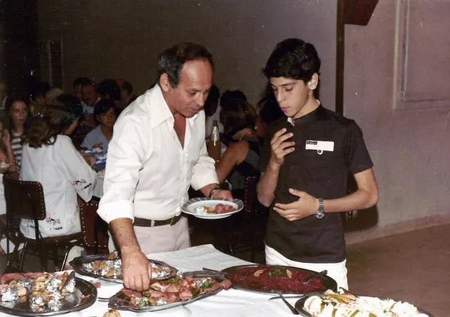 Eva Meislova's cousin Harry Karny with his son Michael Karny