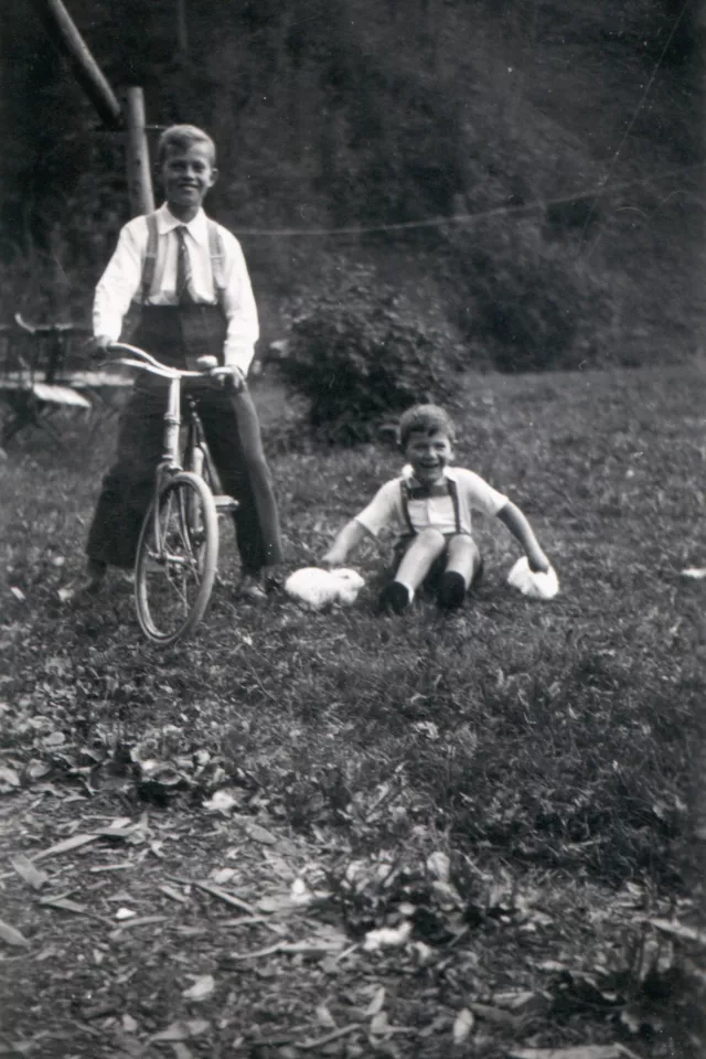 Harry Fink with this friend Doda Franta