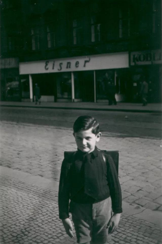 Harry Fink's first trip to school