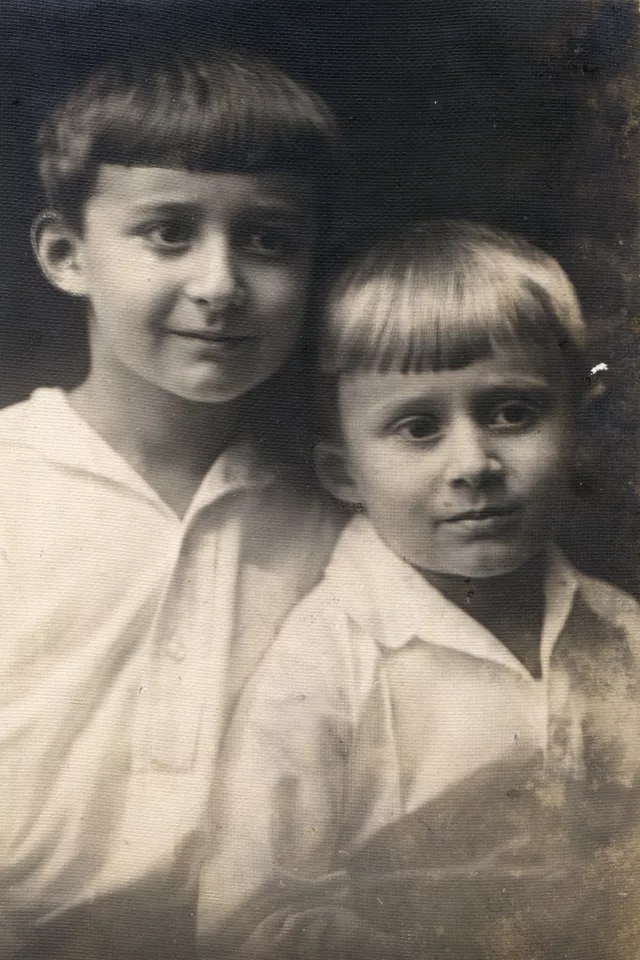 Ota Gubic with his brother Ervin