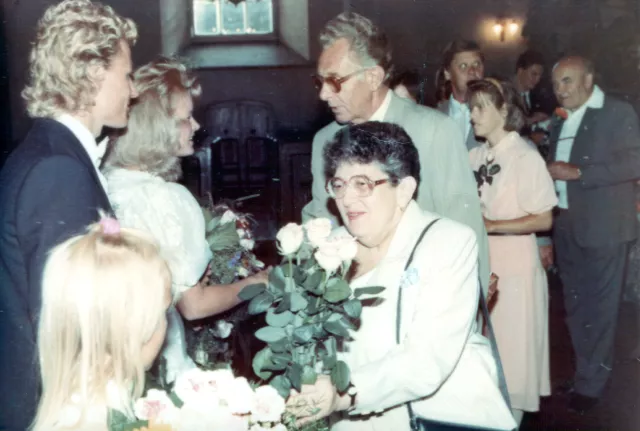 Bluma Lepiku at a work colleague's wedding