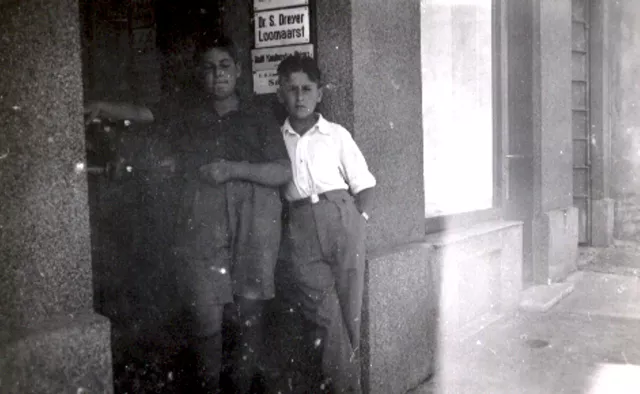 Henrich Kurizkes with his school friend Klementiy Kamusher Henrich Kurizkes with his school friend Klementiy Kamusher