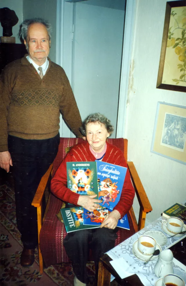 Siima Shkop with her husband Victor Mellov