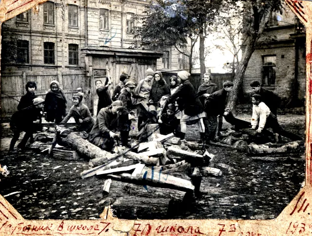 Kushel Finberg in school yard