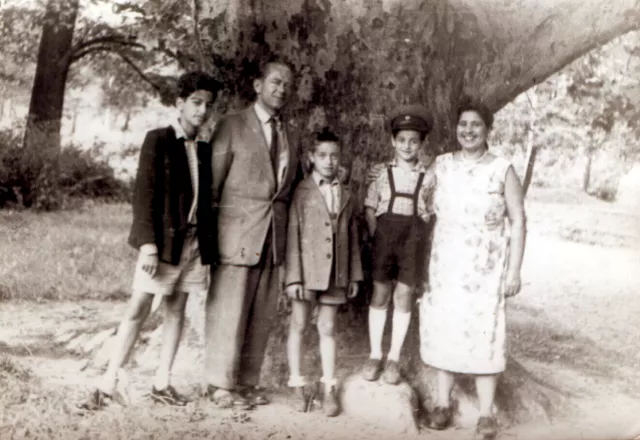 Jozsef Faludi's wife Mazal Faludi and sons Lexi, Tamas, and Emanuel Faludi Jozsef Faludi's wife Mazal Faludi and sons Lexi, Tamas, and Emanuel Faludi